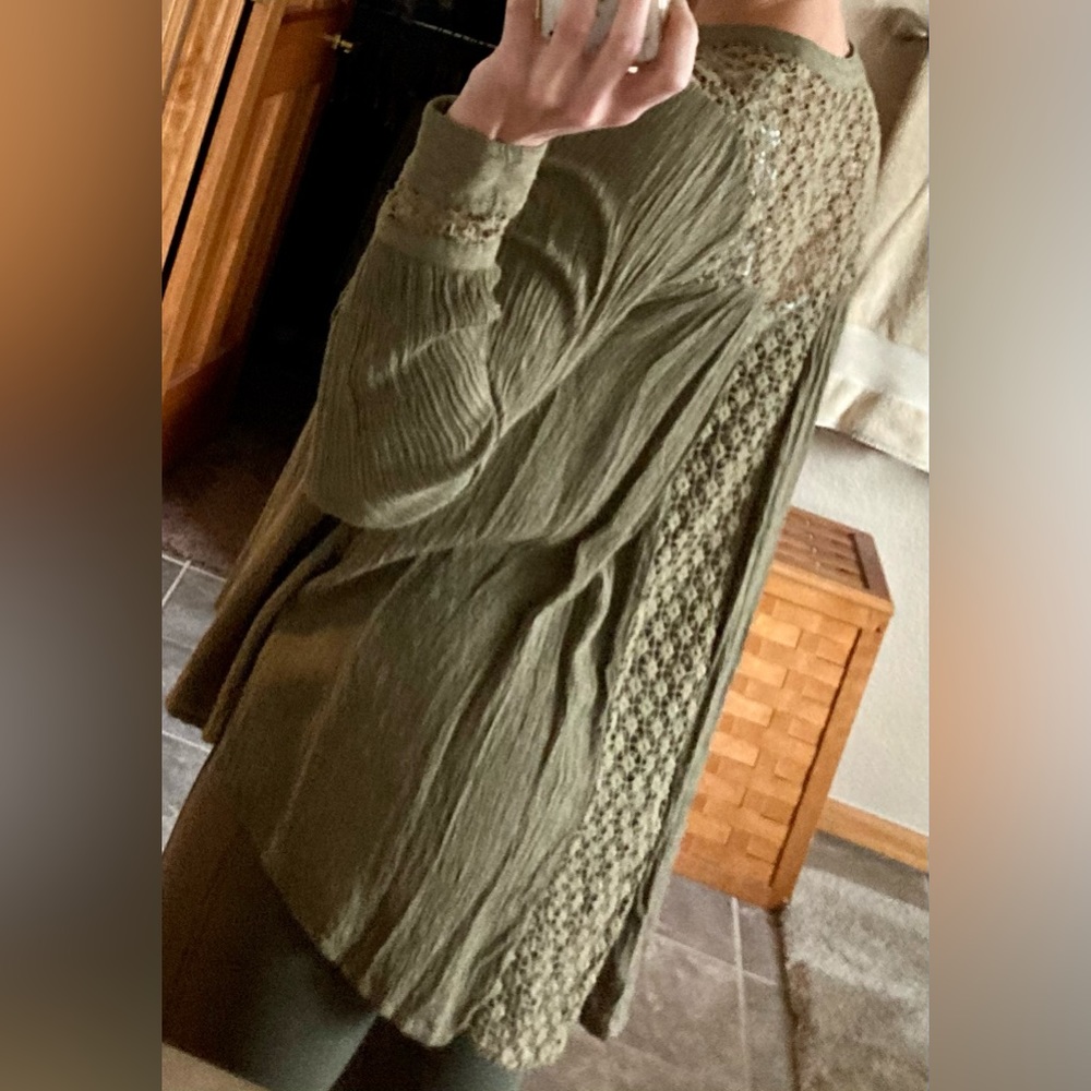 Free People Embroidered Blouse